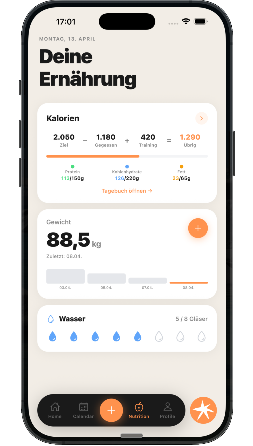 Nutrition tracking